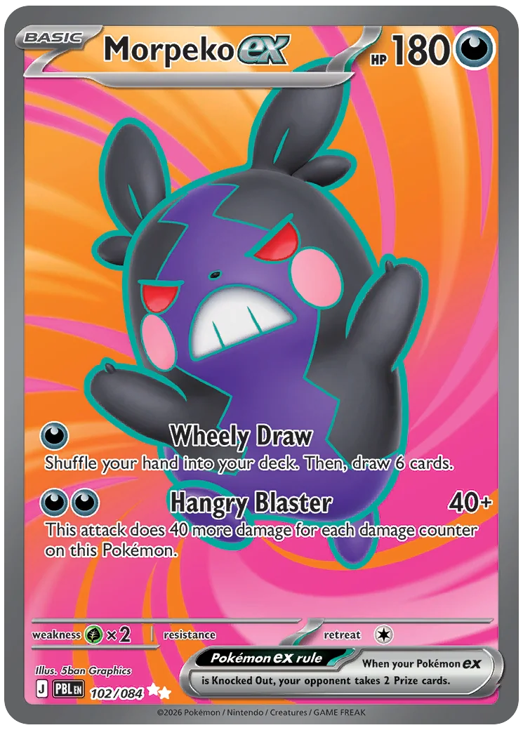[PBL-102] Pokémon TCG: Morpeko ex Ultra Rare Single Card (Pitch Black)