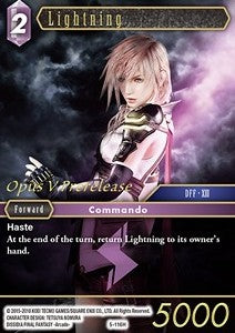[PR-027] Final Fantasy Trading Card Game: Lightning (5-116) Hero Single Card (Promos) - English Final Fantasy Trading Card Game single card