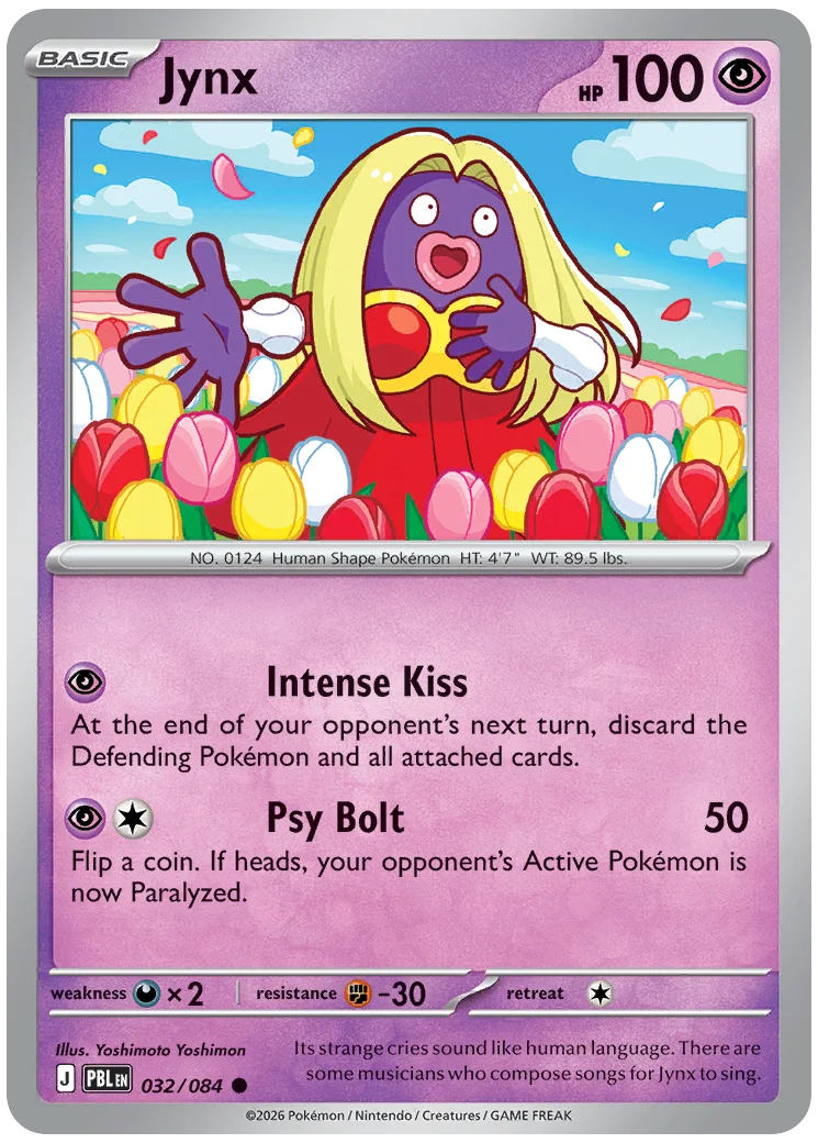 [PBL-032] Pokémon TCG: Jynx Common Single Card (Pitch Black)