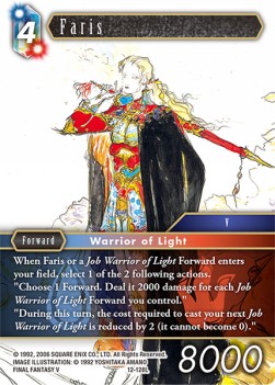 [OP12-128] Final Fantasy Trading Card Game: Faris (12-128) Legend Single Card (Opus XII: Crystal Awakening) - English Final Fantasy Trading Card Game single card