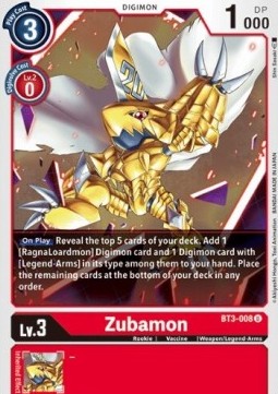 Zubamon (BT3-008)