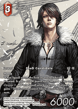 [LC-014] Final Fantasy Trading Card Game: Squall (PR-108) Hero Single Card (Legacy Collection) - English Final Fantasy Trading Card Game single card