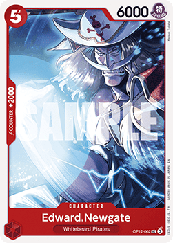 [OP12-002] One Piece Card Game: Edward.Newgate Uncommon Single Card (Legacy of the Master) - English One Piece Card Game single card
