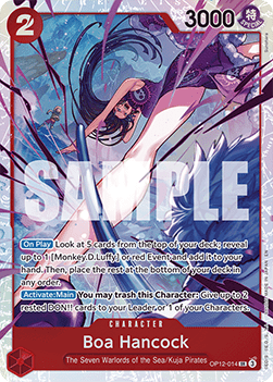 [OP12-014] One Piece Card Game: Boa Hancock Super Rare Single Card (Legacy of the Master) - English One Piece Card Game single card