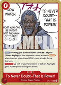 [OP12-016] One Piece Card Game: To Never Doubt--That Is Power! Common Single Card (Legacy of the Master) - English One Piece Card Game single card