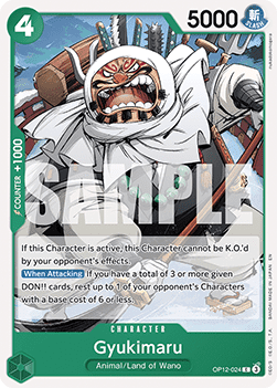 [OP12-024] One Piece Card Game: Gyukimaru Common Single Card (Legacy of the Master) - English One Piece Card Game single card