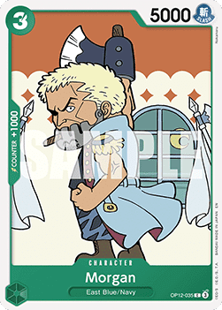 [OP12-035] One Piece Card Game: Morgan Common Single Card (Legacy of the Master) - English One Piece Card Game single card