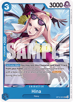 [OP12-051] One Piece Card Game: Hina Uncommon Single Card (Legacy of the Master) - English One Piece Card Game single card