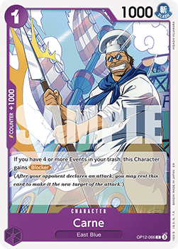 [OP12-066] One Piece Card Game: Carne Common Single Card (Legacy of the Master) - English One Piece Card Game single card