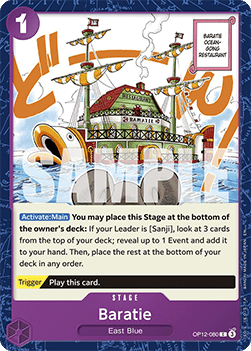 [OP12-080] One Piece Card Game: Baratie Common Single Card (Legacy of the Master) - English One Piece Card Game single card