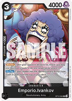 [OP12-084] One Piece Card Game: Emporio.Ivankov Uncommon Single Card (Legacy of the Master) - English One Piece Card Game single card