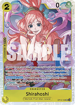 [OP12-102] One Piece Card Game: Shirahoshi Super Rare Single Card (Legacy of the Master) - English One Piece Card Game single card