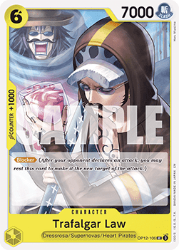 [OP12-106] One Piece Card Game: Trafalgar Law Uncommon Single Card (Legacy of the Master) - English One Piece Card Game single card