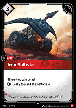 Riftbound Iron Ballista OGN-017 single card