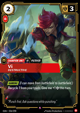 Riftbound Vi, Destructive OGN-036 single card