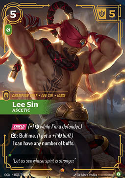 Riftbound Lee Sin, Ascetic OGN-078 single card