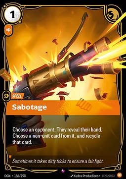 Riftbound Sabotage OGN-156 single card
