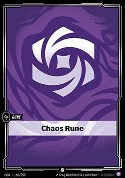Riftbound Chaos Rune OGN-166 single card