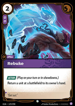 Riftbound Rebuke OGN-172 single card