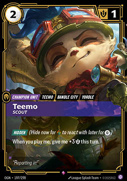 Riftbound Teemo, Scout OGN-197 single card