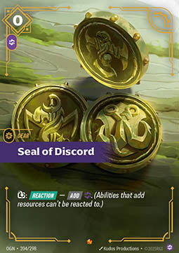 Riftbound Seal of Discord OGN-204 single card