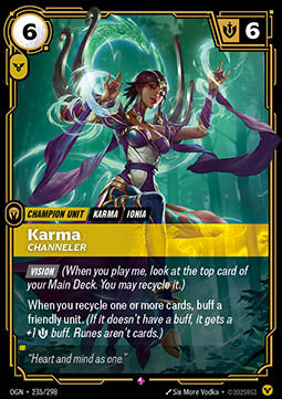 Riftbound Karma, Channeler OGN-235 single card