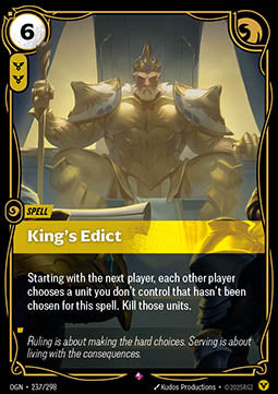 Riftbound King's Edict OGN-237 single card