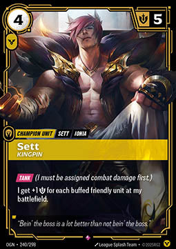 Riftbound Sett, Kingpin OGN-240 single card