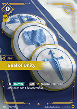 Riftbound Seal of Unity OGN-245 single card
