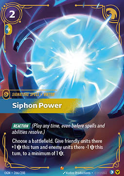 Riftbound Siphon Power OGN-266 single card