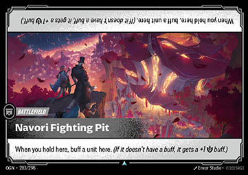 Riftbound Navori Fighting Pit OGN-283 single card