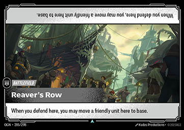 Riftbound Reaver's Row OGN-285 single card