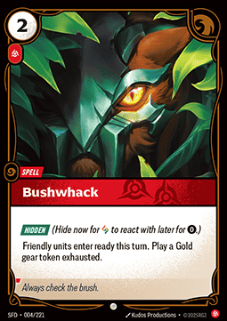 Riftbound Bushwhack SFD-004 single card