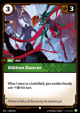 Riftbound Ribbon Dancer SFD-038 single card