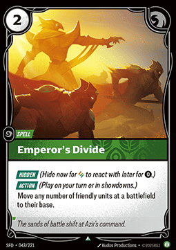 Riftbound Emperor's Divide SFD-043 single card
