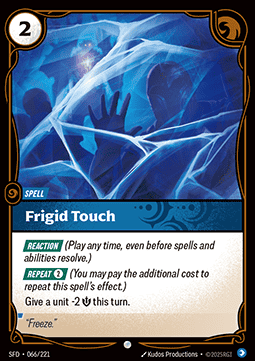 Riftbound Frigid Touch SFD-066 single card