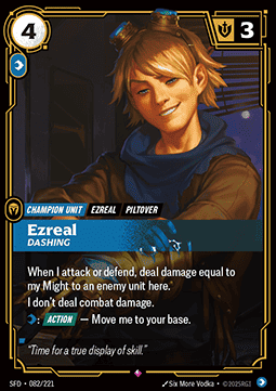 Riftbound Ezreal, Dashing SFD-082 single card