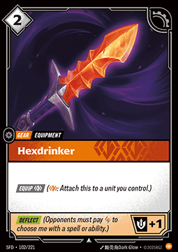 Riftbound Hexdrinker SFD-102 single card