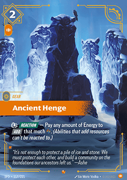 Riftbound Ancient Henge SFD-117 single card