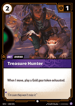 Riftbound Treasure Hunter SFD-130 single card