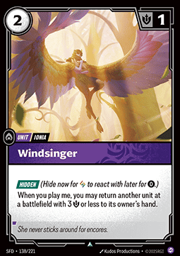 Riftbound Windsinger SFD-138 single card
