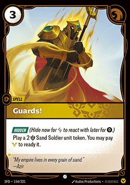 Riftbound Guards! SFD-154 single card