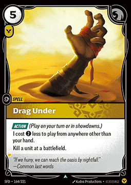Riftbound Drag Under SFD-164 single card
