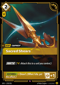 Riftbound Sacred Shears SFD-172 single card