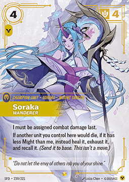 Riftbound Soraka, Wanderer SFD-239 single card