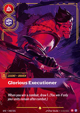 Riftbound Draven, Glorious Executioner SFD-242 single card