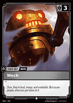 Riftbound Mech SFD-T01 single card