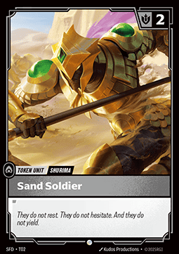 Riftbound Sand Soldier SFD-T02 single card
