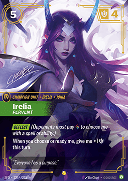 Riftbound Irelia, Fervent SFD-225* single card
