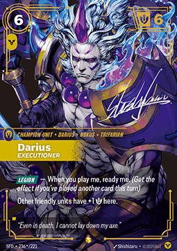 Riftbound Darius, Executioner SFD-236* single card